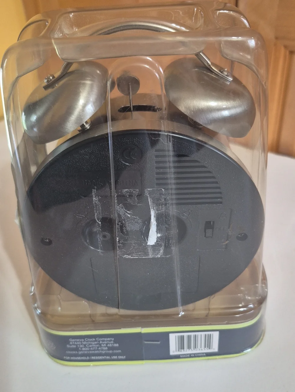 New And Tested Silver Analog Alarm Clock - Classic Twin Bell With Lighted Dial